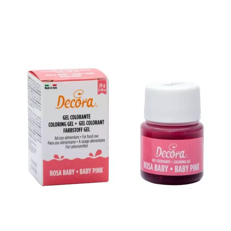 Colorants-Decora Colorant alimentaire Gel POT de 28 g  ROSE Tendre