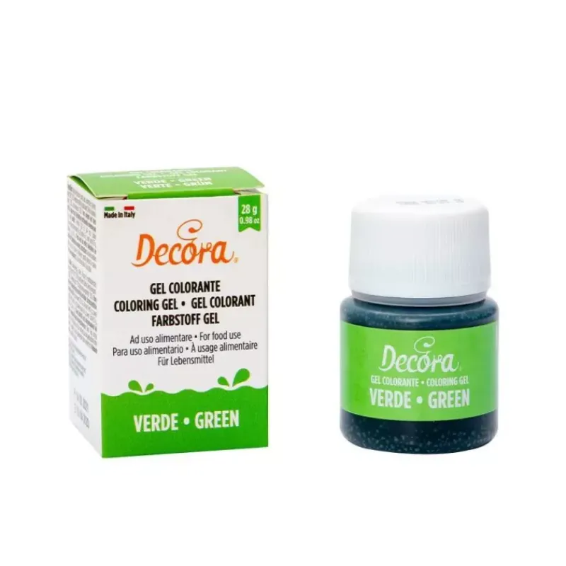 Colorants-Decora Colorant alimentaire Gel POT de 28 g  VERT