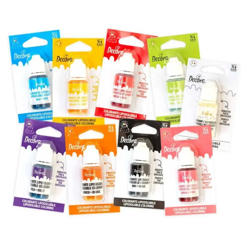 Colorants | Décors Alimentaires-Decora Colorant alimentaire liposoluble Flacon de 15g  Bleu