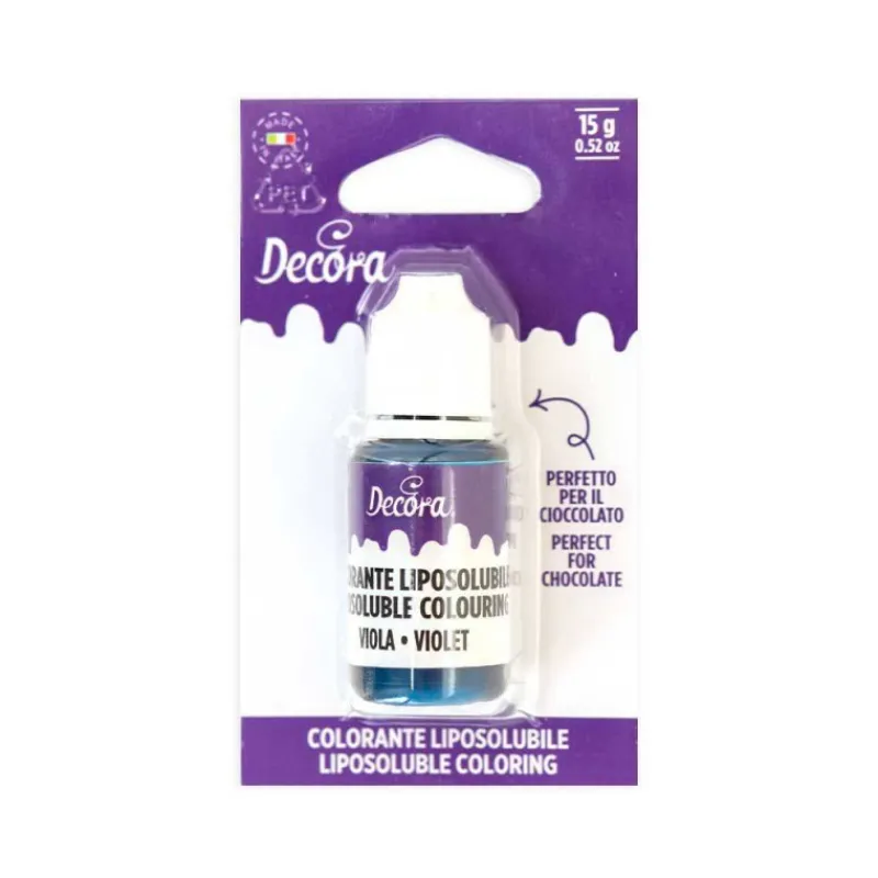Colorants | Décors Alimentaires-Decora Colorant alimentaire liposoluble Flacon de 15g  Violet