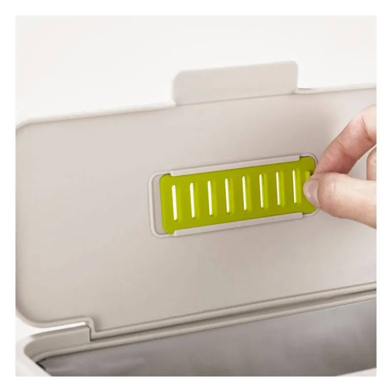 Poubelles De Tri Sélectif | Compost-Joseph Joseph COMPO Poubelle de cuisine Tri Sélectif Seau à compost 4 L Blanc pierre