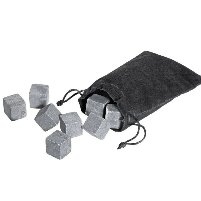Glaçons Permanents-cilio Cool Rocks Pierres à Whisky -  Glaçons secs en granit - La boite de 9
