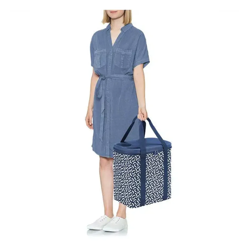 Sacs Isothermes | Chariots Et Paniers Isothermes-reisenthel COOLERBAG XL Sac de courses isotherme Glaçière Signature Navy
