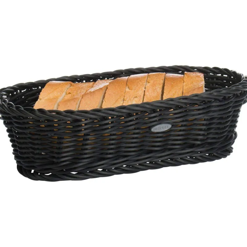 Corbeilles À Pain | Corbeilles-WESTMARK Corbeille à Pain Fruits tressé ovale 28 x 16 x 8 Noir