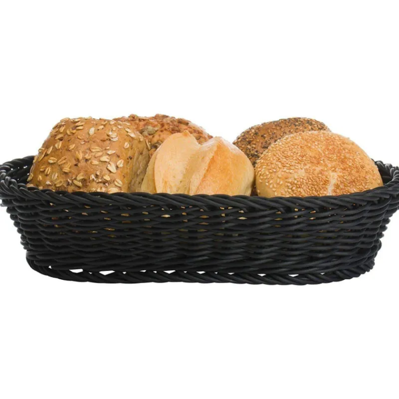 Corbeilles À Pain | Corbeilles-WESTMARK Corbeille à Pain Fruits tressé ovale 32 x 23 x 7 Noir