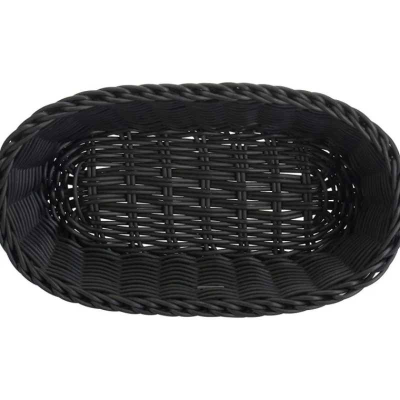 Corbeilles À Pain | Corbeilles-WESTMARK Corbeille à Pain Fruits tressé ovale 28 x 16 x 8 Noir