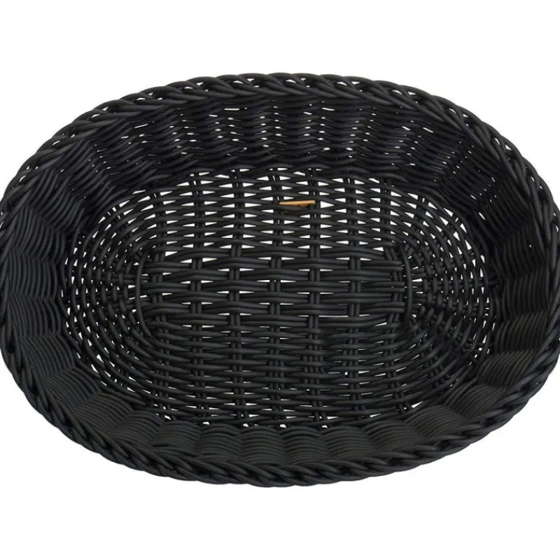 Corbeilles À Pain | Corbeilles-WESTMARK Corbeille à Pain Fruits tressé ovale 32 x 23 x 7 Noir