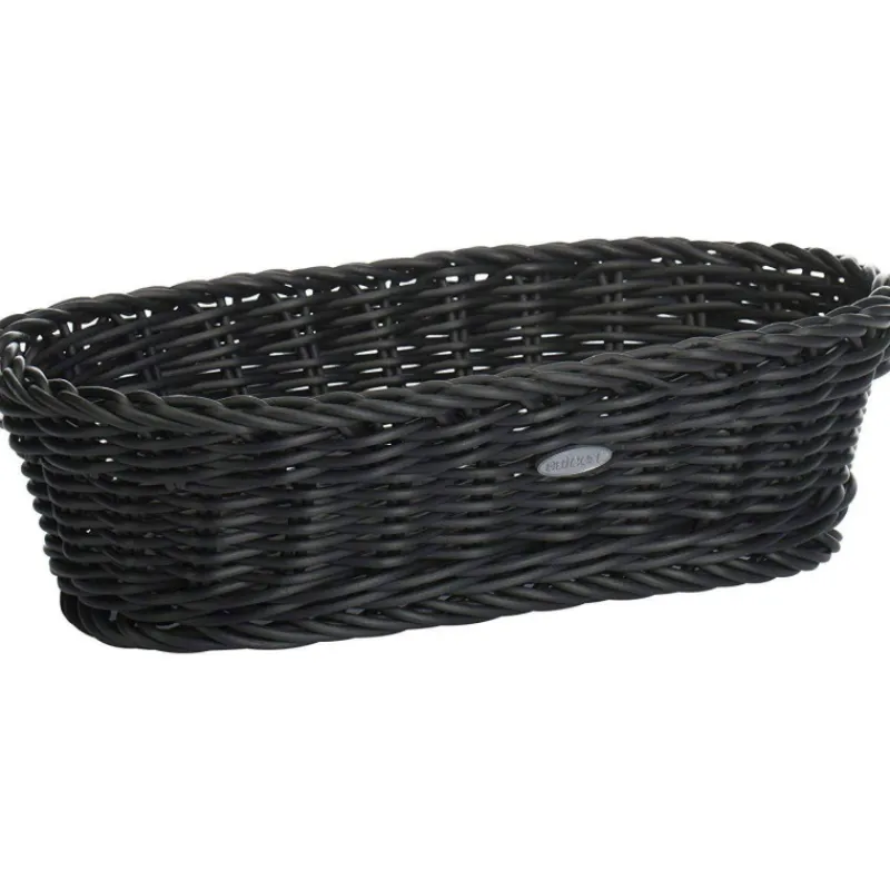 Corbeilles À Pain | Corbeilles-WESTMARK Corbeille à Pain Fruits tressé ovale 28 x 16 x 8 Noir