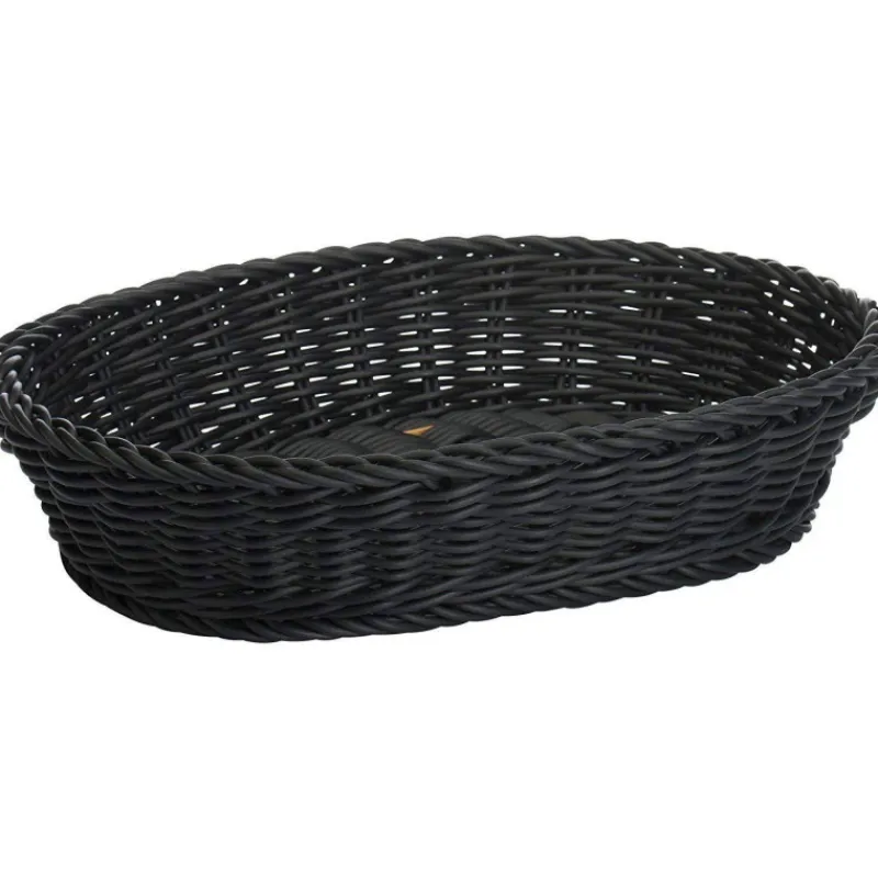 Corbeilles À Pain | Corbeilles-WESTMARK Corbeille à Pain Fruits tressé ovale 32 x 23 x 7 Noir