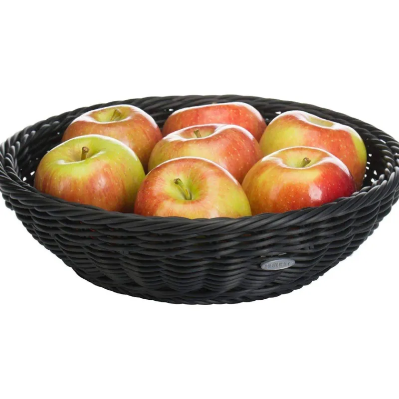 Corbeilles À Pain | Corbeilles-WESTMARK Corbeille à Pain Fruits tressé Ronde D29 Noir