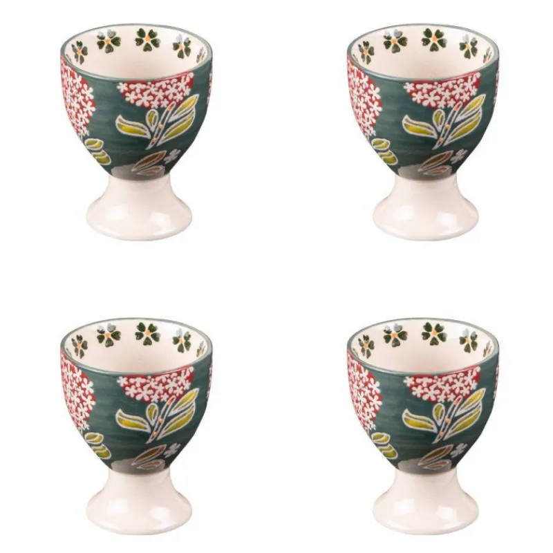 Coquetiers-TABLE PASSION COTTAGE Coffret de 4 coquetiers en Grès