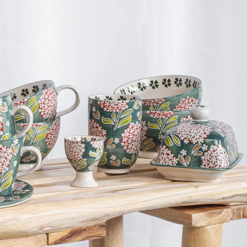 Coquetiers-TABLE PASSION COTTAGE Coffret de 4 coquetiers en Grès