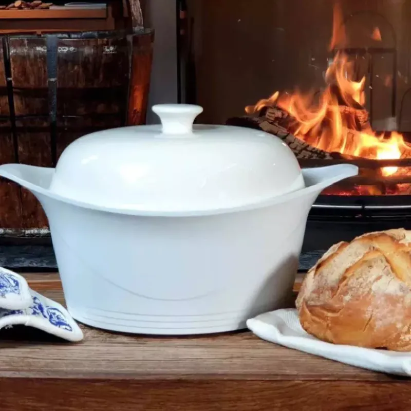 L'incroyable Cocotte Cookut | Cocottes En Fonte Aluminium-COOKUT Couvercle Dôme à Pain en céramique pour L´incroyable Cocotte 24 cm