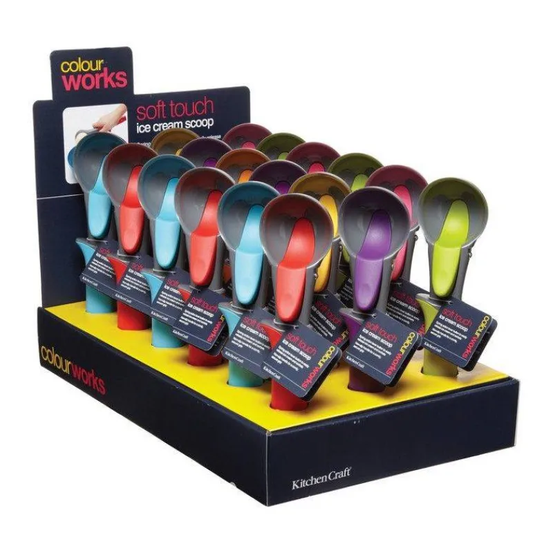 Cuillères À Glace-Kitchen Craft Cuillère à Glace manche silicone Colour Works Coloris variés