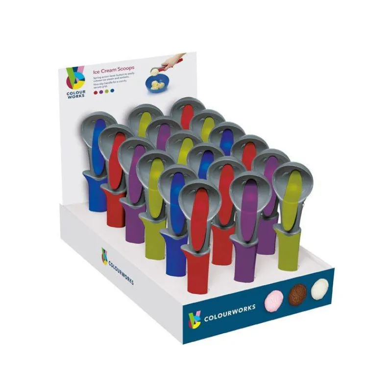 Cuillères À Glace-Kitchen Craft Cuillère à Glace manche silicone Colour Works Coloris variés