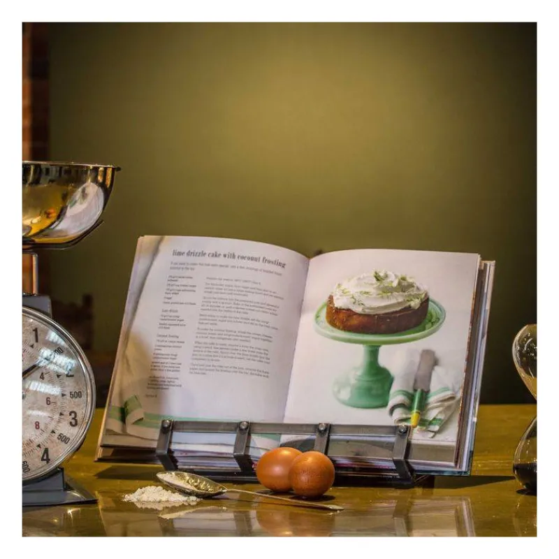 Lutrins-Kitchen Craft Cuisine Industrielle Lutrin Porte livres de recettes Tablette en bois KitchenCraft