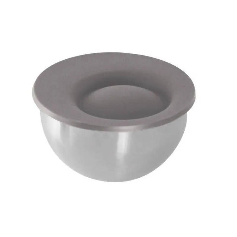 Culs De Poule Pâtisserie | Culs De Poule-YooCook Cul de Poule Inox D24 + Couvercle Base Antidérapante Taupe