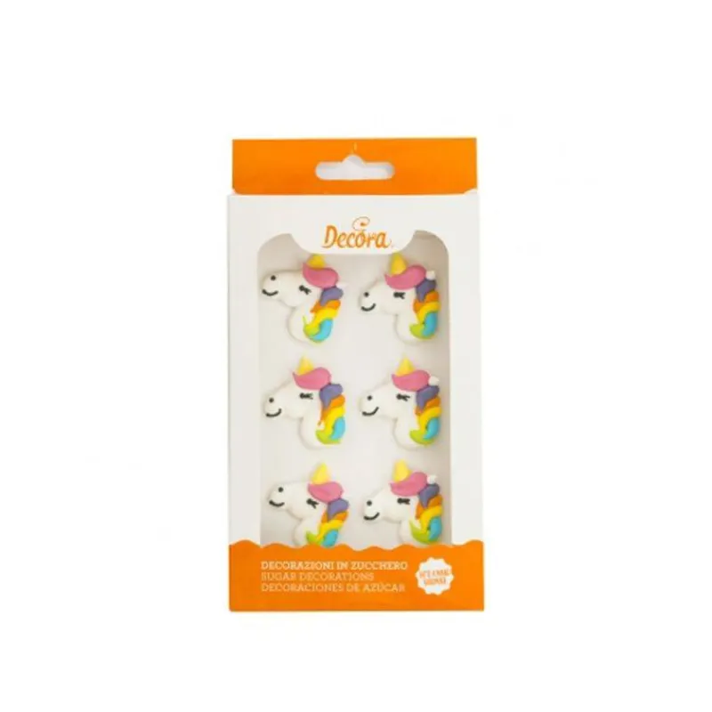 Sucres Et Décors | Décors Alimentaires-Decora Décor en sucre Licorne x 6