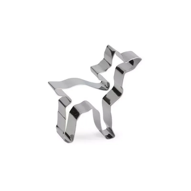 Thème Noël | Découpoirs Animaux-Patisse Découpe pâte inox Biche 6 cm