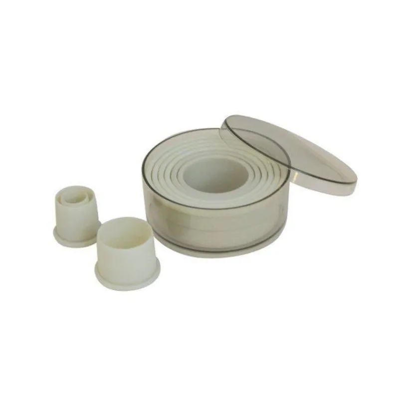 Emportes Pièces Ronds-De Buyer Découpoirs Les 9 Ronds unis plastiques 2 à 10 cm H 3.5 cm