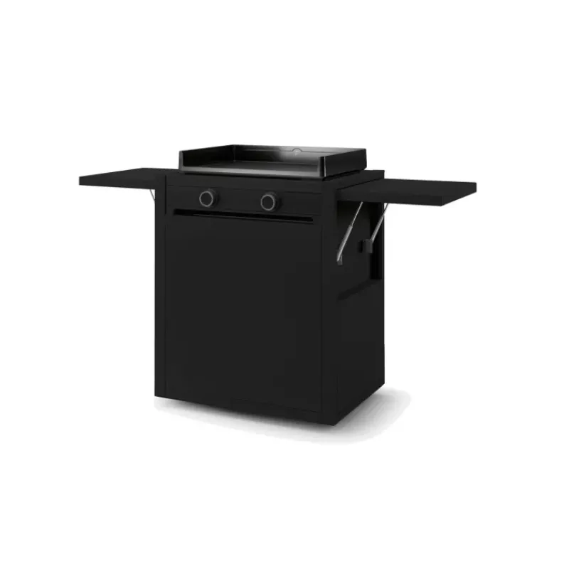 Dessertes Roulantes | Chariots Pour Plancha-FORGE ADOUR Desserte de cuisine Chariot fermé MODERN plancha Acier Noir 60