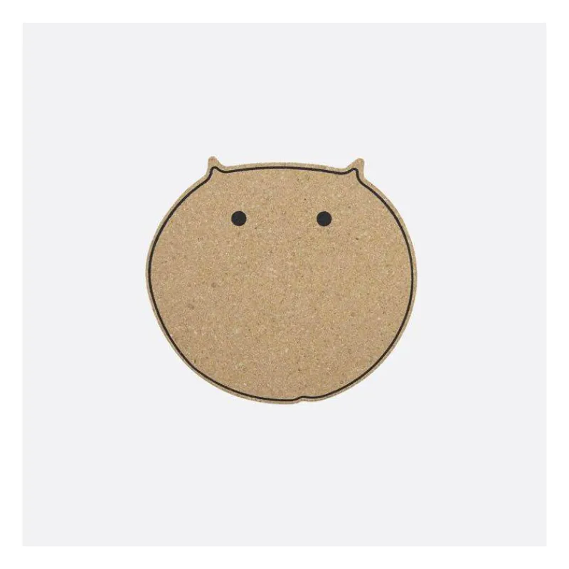 Dessous De Plats Souples Et Silicone-Point Virgule Dessous de Plat en liège Tête de Chat