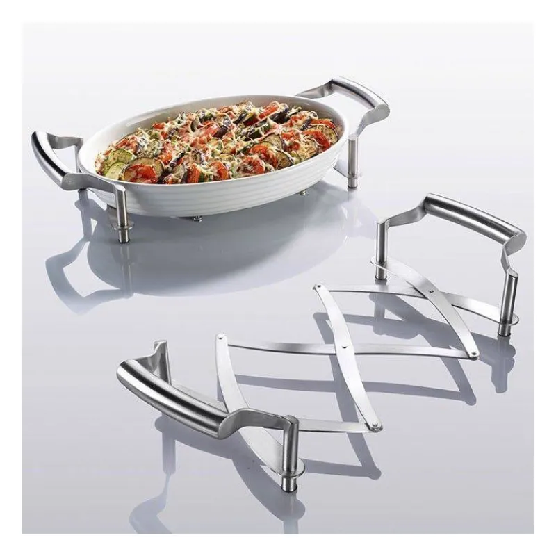 Dessous De Plats Extensibles Pliables-WESTMARK Dessous de plat Inox extensible avec poignées Flexi