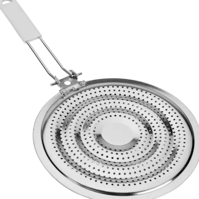 Plaques Relais Et Diffuseurs | Accessoires De Cuisson-Kitchen Craft Diffuseur de CHALEUR Inox  Rond D21 poignée rabattable