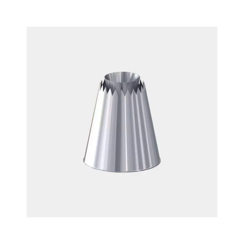 Douilles-De Buyer Douille Sultane Cannelée Cone Sortant Inox Grand modèle