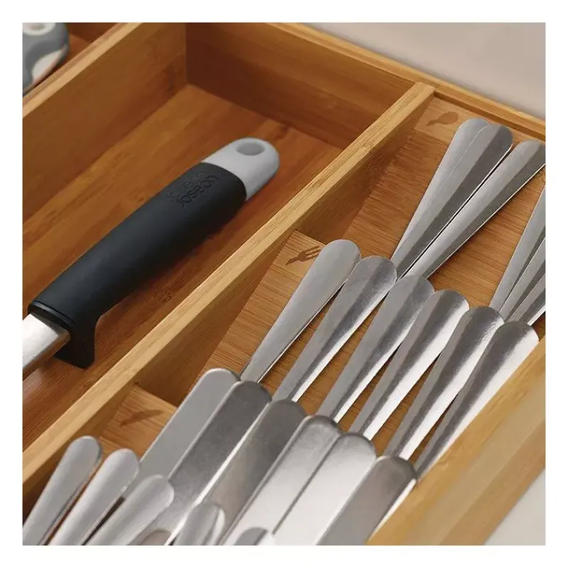 Rangement Pour Placards Tiroirs-Joseph Joseph Drawer Store Bamboo Range couverts et ustensiles pour tiroir