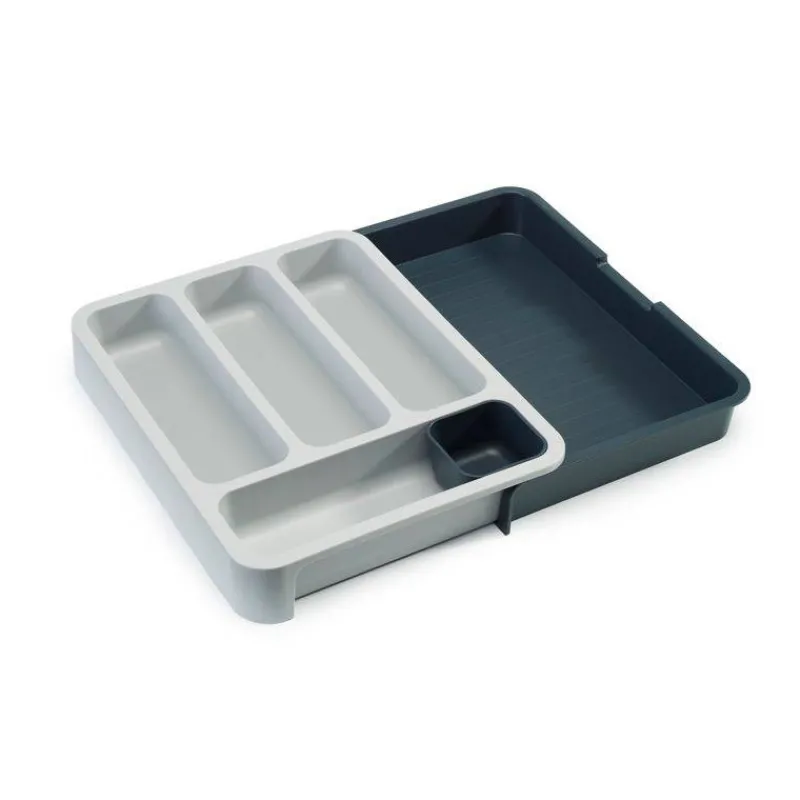 Rangement Pour Placards Tiroirs-Joseph Joseph Drawer Store Range couverts extensible pour tiroir Gris