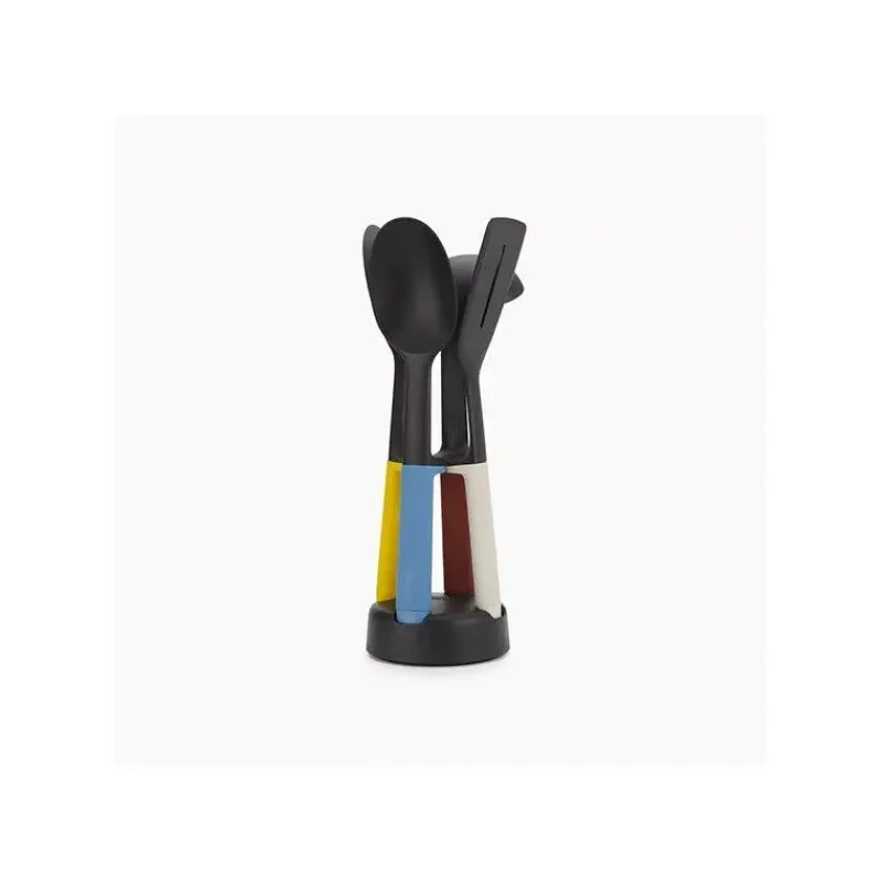 Ensembles Et Sets D'ustensiles-Joseph Joseph Elevate Set de 4 ustensiles de cuisine et leur support de rangement  SC