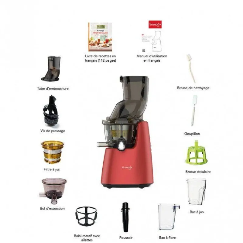 Extracteurs De Jus Électrique-Kuvings Extracteur de jus électrique par Pression à froid D9900 Gris Mat