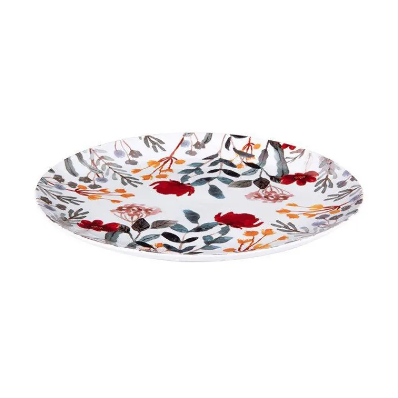 Plats À Gâteaux-TABLE PASSION FLOR Plat de service Tarte Gâteaux D31 cm avec Pelle Porcelaine