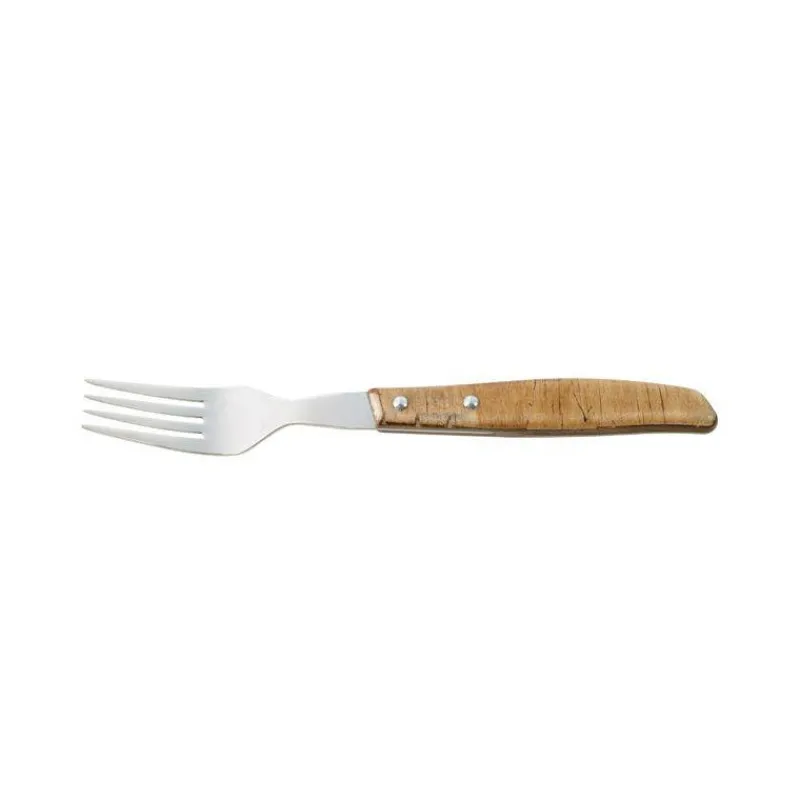 Fourchettes-ARCOS Fourchette à Steak 11 cm manche bois clair