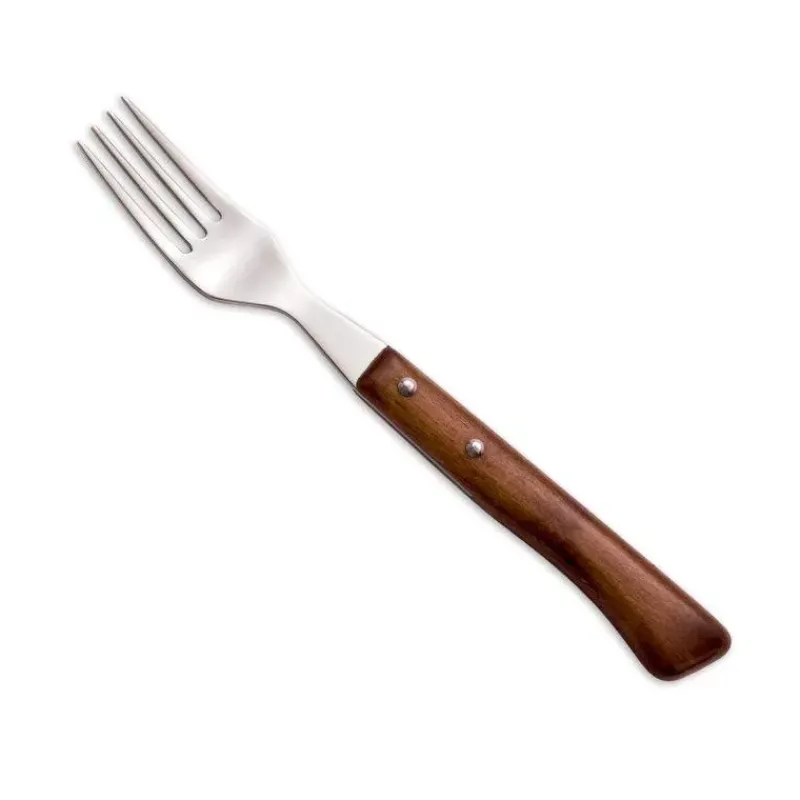 Fourchettes-ARCOS Fourchette à Steak 20 cm manche bois foncé