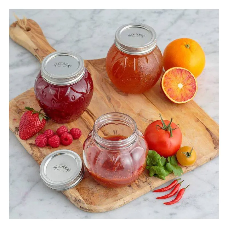 Bocaux De Conservation-Kilner FRAISE Bocal de conservation à visser en verre 400 ml