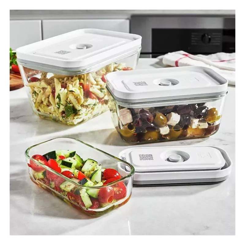 Conservation Sous-vide Fresh & Save | Conservation Sous-vide-ZWILLING FRESH & SAVE Boite en verre sous-vide Taille S 0.4 L