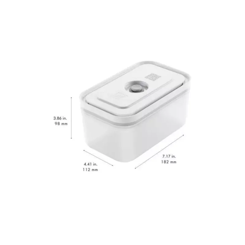 Boites De Rangement-ZWILLING FRESH & SAVE Set de 3 Boîtes Plastique sous-Vide Tailles 0,4 L 1,1L 2,3 L