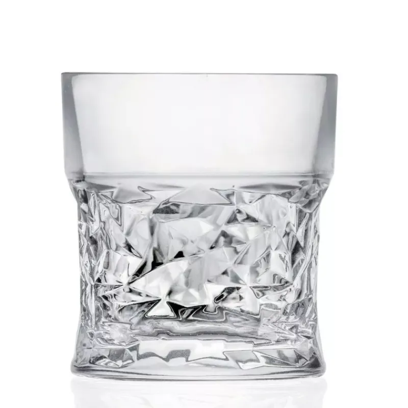 Verres À Whisky | Gobelets-La Casserolerie FUNKY Gobelet Verre Whisky Jus  32 cl - Coffret de 6