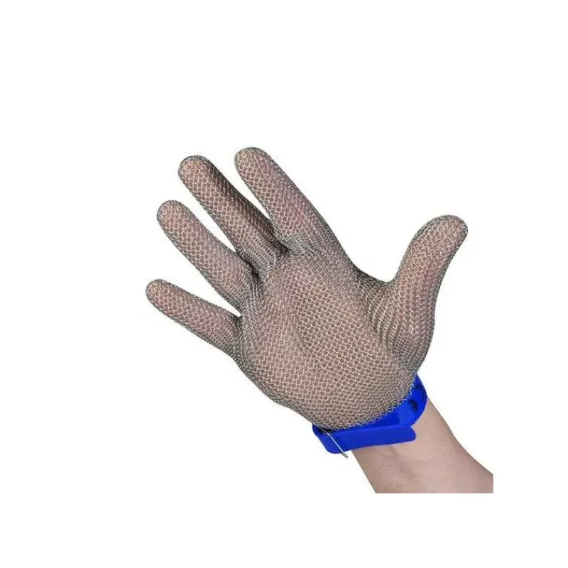 Protection-FISCHER Gant de protection Cotte de Maille Ambidextre Taille L Bleu
