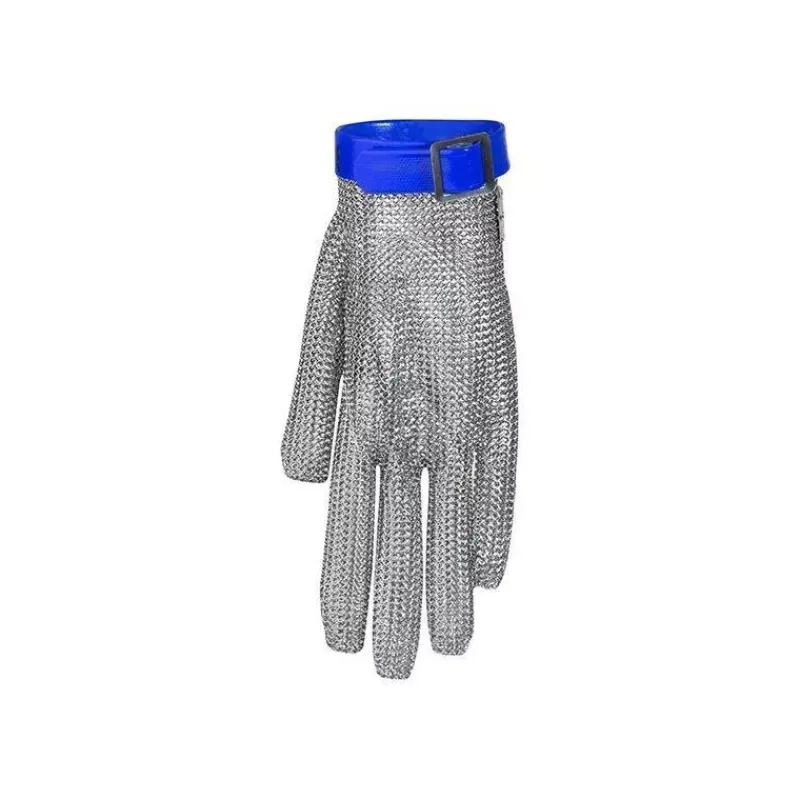 Protection-FISCHER Gant de protection Cotte de Maille Ambidextre Taille L Bleu