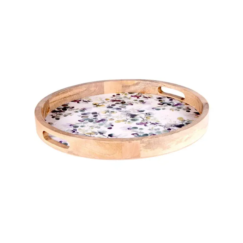 Plateaux Bois-TABLE PASSION GARDEN Plateau en Bois de manguier et Résine D35