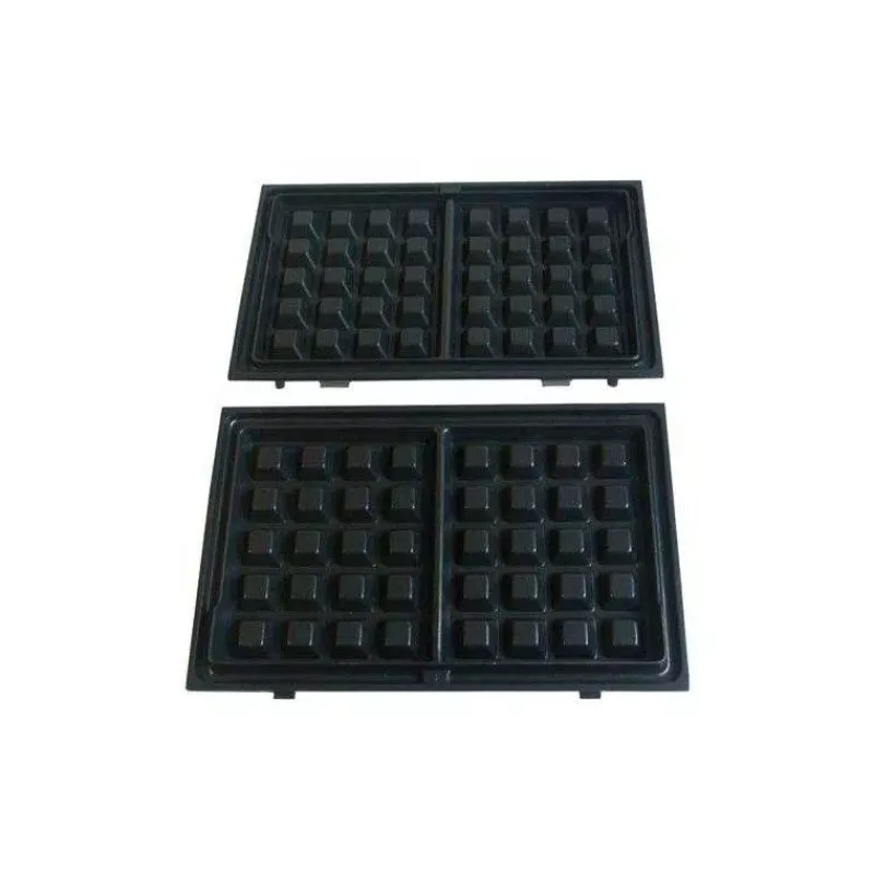 Gaufres Et Croques-GreenPan Gaufrier 2 Sets de plaques amovibles revêtement Antiadhésif Céramique 1600 W Gris