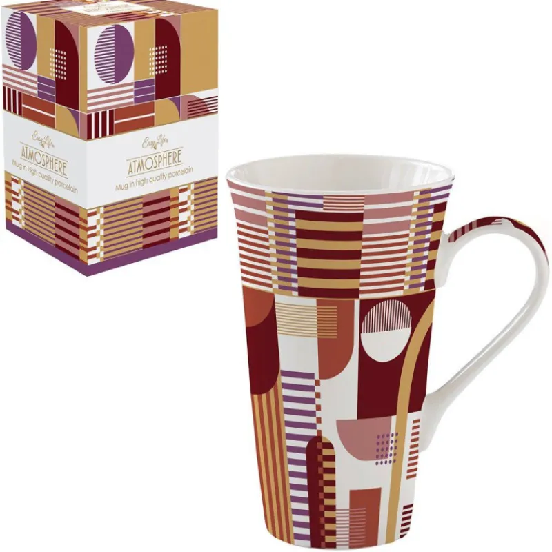 Mugs-Easy Life GEOMETRIC ART Coffret Mega Mug 60 cl Porcelaine EASYLIFE  SC