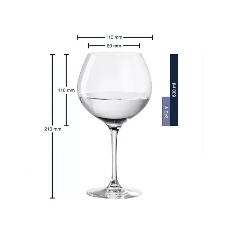 Verres À Pied | Verres À Cocktails-LEONARDO GIN Verre à pied Vin Cocktail  63 cl - Les 2