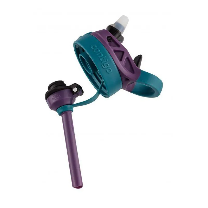 Gourdes | Verres Et Tasses Pour Enfants-Contigo GIZMO Flip Gourde enfant avec paille BLEU Licorne 420 ml