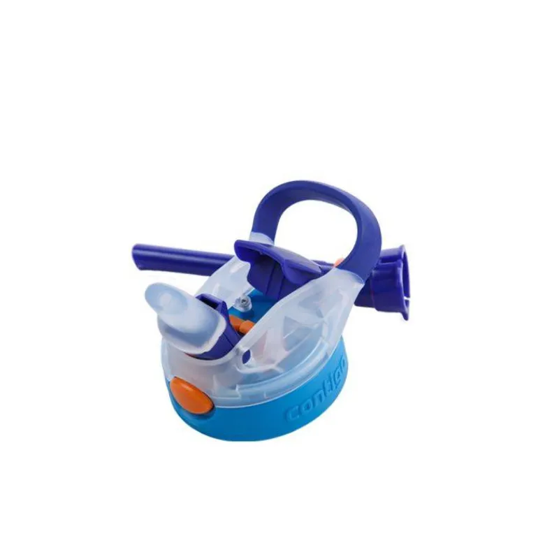 Gourdes | Verres Et Tasses Pour Enfants-Contigo GIZMO Flip Gourde enfant avec paille BLEU Nautical Space 420 ml