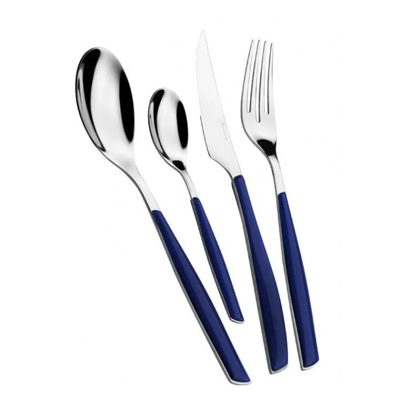 Tartineurs | Couteaux À Fromage De Table-BUGATTI GLAMOUR Grand tartineur Couteau Beurre Fromage italien BLEU MARINE
