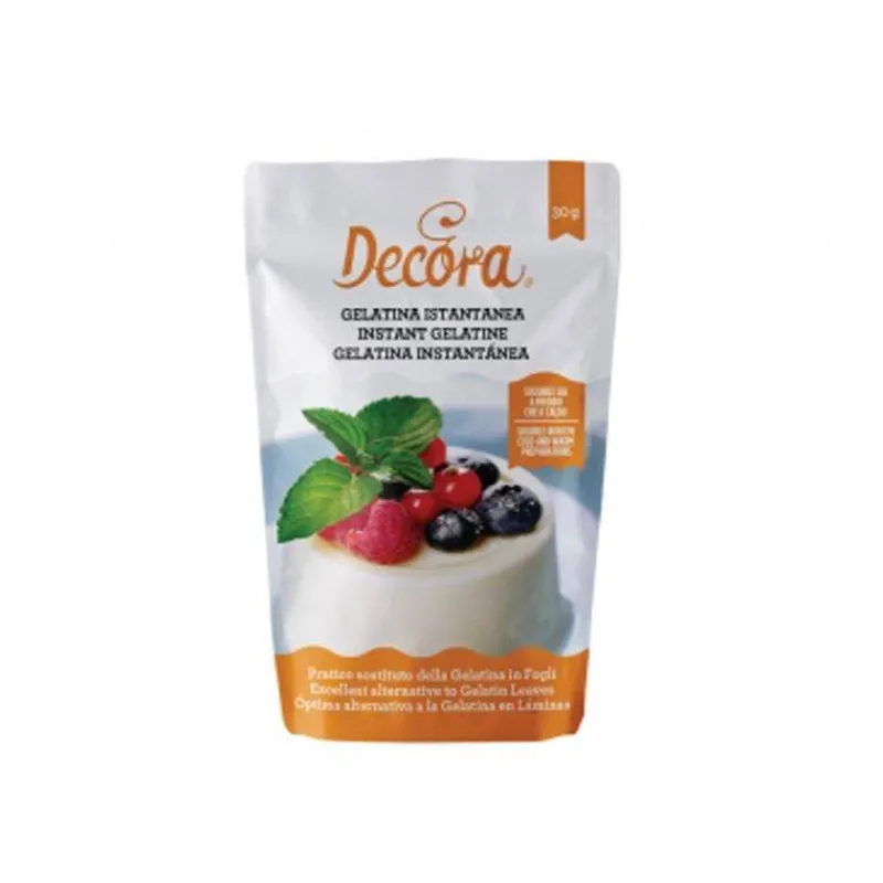Gélifiants-Decora Gélatine en poudre instantanée  Paquet de 30 g